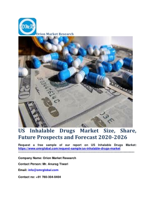 US Inhalable Drugs Market Size, Share, Future Prospects and Forecast 2020-2026