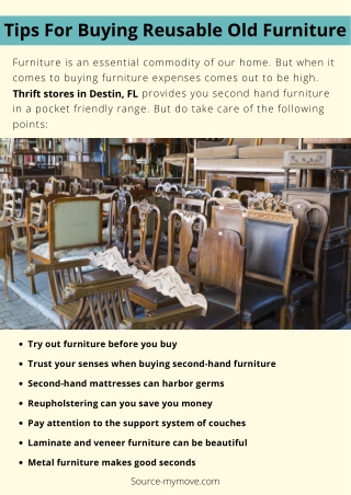 Tips For Buying Reusable Old Furniture