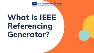 What is ieee referencing generator?