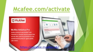 Mcafee.com/Activate - Enter McAfee 25 Digit code - McAfee Activate