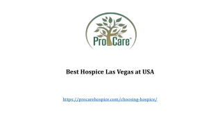 Best Hospice Las Vegas at USA