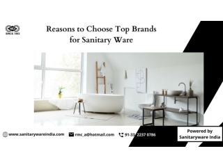 Reasons to Choose Top Brands for Sanitary Ware