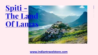 Spiti-The Land of Lamas