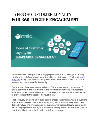 Types of Customer Loyalty For 360-Degree Engagement