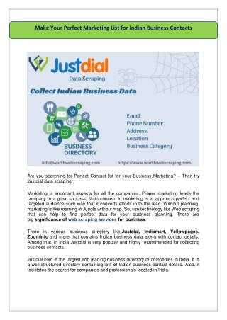 Make Your Perfect Marketing List for Indian Business Contacts