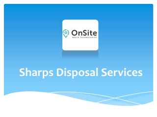 Sharps Disposal Service