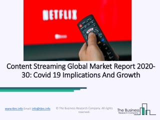 Content Streaming Market, Industry Trends, Revenue Growth, Key Players Till 2030