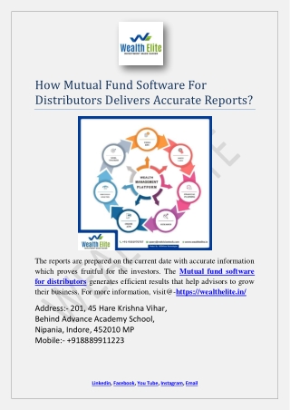 How Mutual Fund Software For Distributors Delivers Accurate Reports?