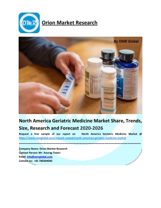 North America Geriatric Medicine Market Size, Share, Analysis, Industry Report and Forecast to 2026