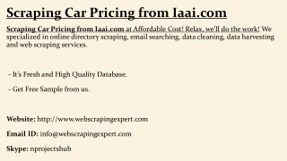 Scraping Car Pricing from Iaai.com