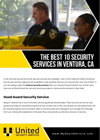 Ventura Security Services - United Security Services