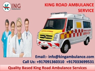 ICU Ambulance Service in Saguna More and Rajendra Nagar Patna by King