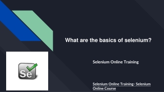 What are the basics of selenium?