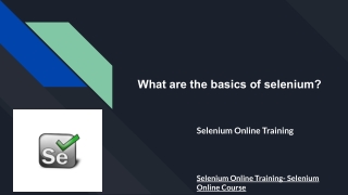 What are the Java topics required for selenium?