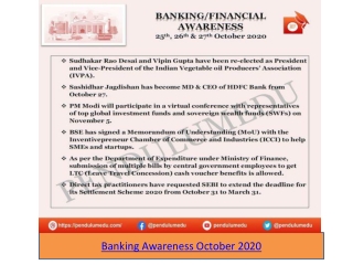 Read and Download Daily and Monthly Updated 2020 Banking Financial and Economic awareness English PDF. Crack all Banking