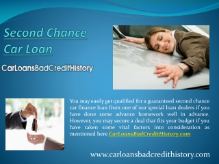Second chance car loans
