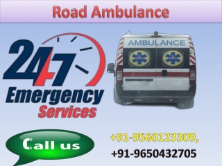 Get High Class Road Ambulance Service in Saguna More and Rajendra Nagar