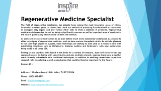 Regenerative Medicine Near Me