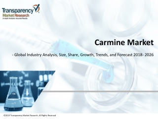 Carmine Market - Global Industry Analysis and Forecast 2026