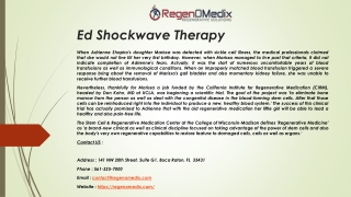 Ed Shockwave Therapy