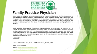 Family Practice Physician