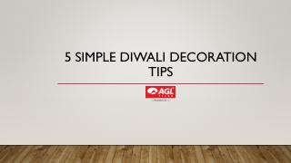 5 simple Diwali decoration tips - AGL Tiles