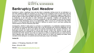 Bankruptcy East Meadow