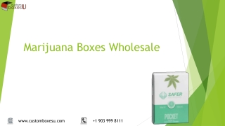 Marijuana Boxes Wholesale for Packaging in USA