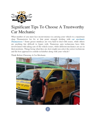 Best Car Mechanic Epping | Vicmobilemechanic.com.au