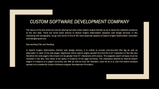 Custom Software Development Company