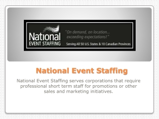 Hire The Best Promotional Models - www.nationaleventstaffing.com