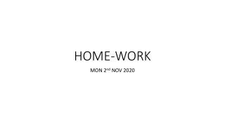HOME WORK 041120