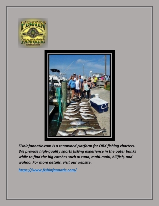 Outer Banks Fishing Charters | Fishinfannatic.com