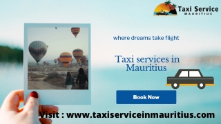 professional and reliable Taxi services in Mauritius