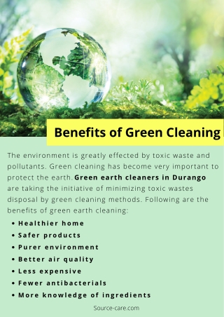 Benefits of Green Cleaning