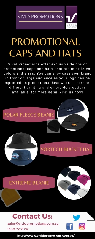 Buy Exclusive Promotional Bucket Hats | Vivid Promotions