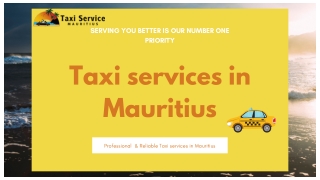 Taxi services in Mauritius