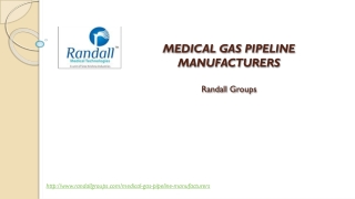 Medical Gas Pipeline Manufacturers Randall Groups