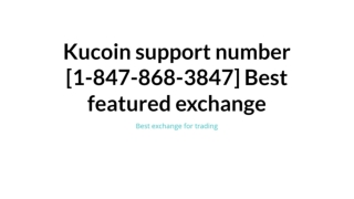 Kucoin support number [1-847-868-3847] Best featured exchange