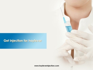 Get injection for hayfever