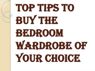 Creative Approach is Essential to Invest in a Dream Bedroom Wardrobe