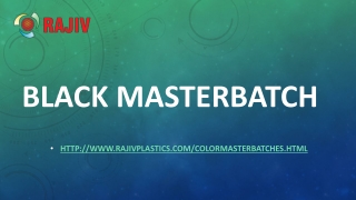 Black Masterbatch-Rajiv Plastics