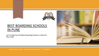 Best Boarding Schools In Pune - Boardingschoolsofindia.com