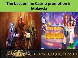 The Best Online Casino Promotion in Malaysia