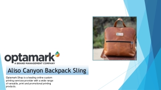 Buy Custom aliso canyon backpack sling - Optamark