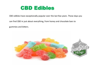 Buy CBD Edibles online | Sun State Hemp