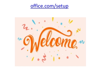 OFFICE.COM/SETUP - ENTER OFFICE PRODUCT KEY - OFFICE SETUP