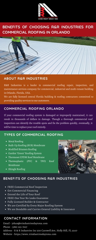 Benefits of Choosing R&R Industries for Commercial Roofing in Orlando