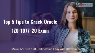 Latest Oracle 1Z0-1077-20 Certification Sample Questions and Answers