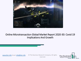 Global Online Microtransaction Market Opportunities And Strategies To 2030